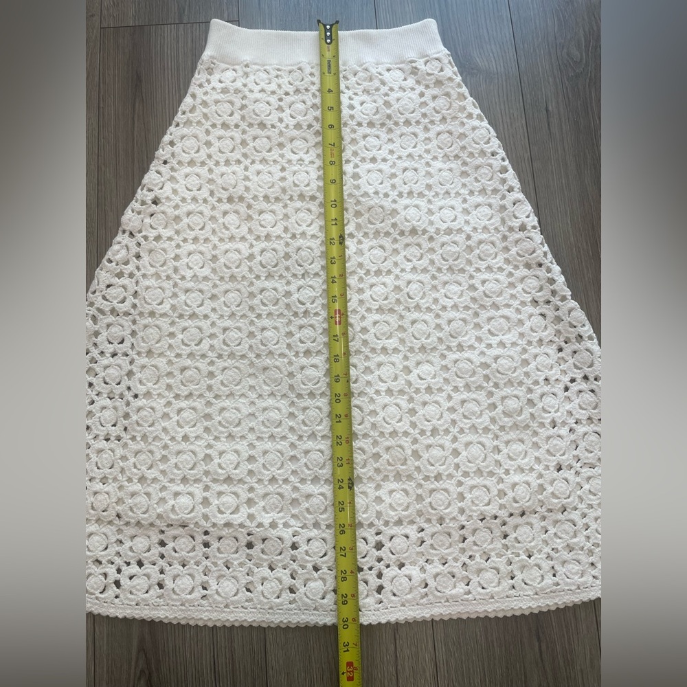Rebecca Taylor Floral Crochet Skirt Sz S NWT - Picture 6 of 10